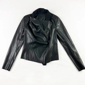 REVOLVE BlankNYC Faux Vegan Leather Asymmetrical Zip Jacket XS